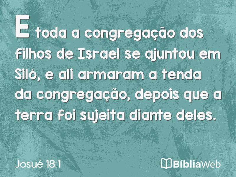 Josué 18:1 em imagem para compartilhar