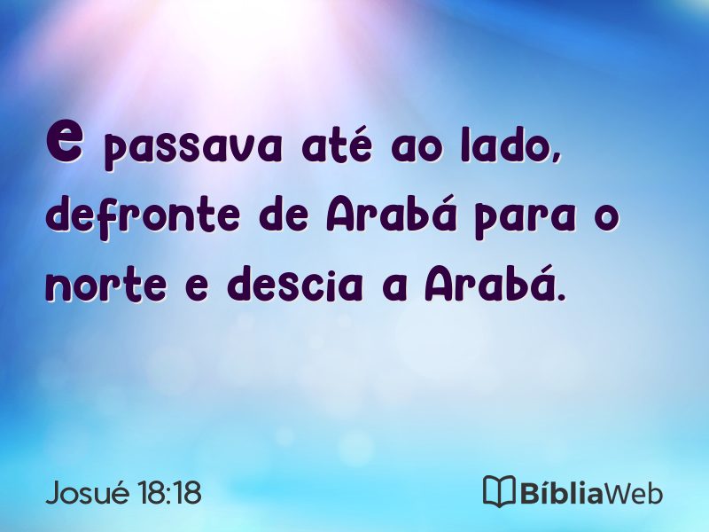 Josué 18:18 em imagem para compartilhar