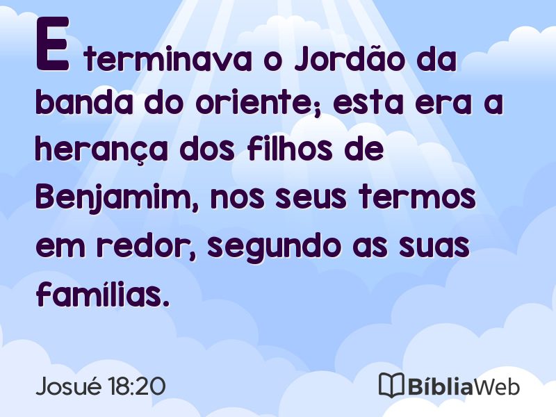Josué 18:20 em imagem para compartilhar