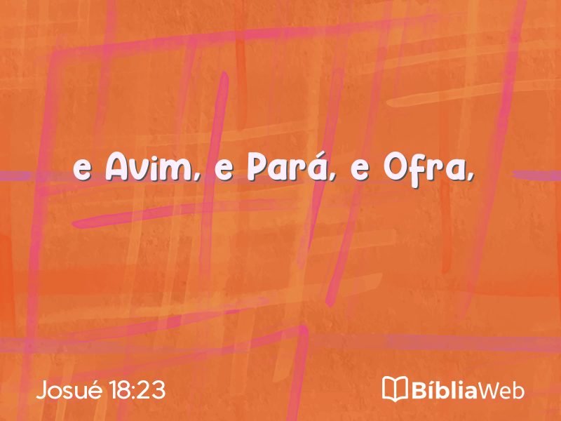 Josué 18:23 em imagem para compartilhar
