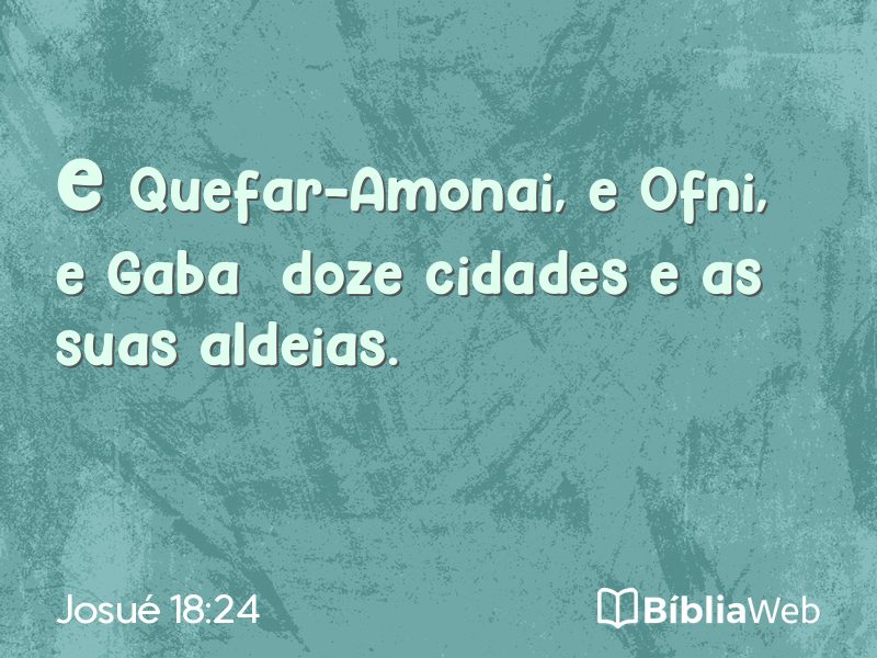 Josué 18:24 em imagem para compartilhar