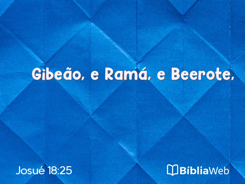 Josué 18:25 em imagem para compartilhar