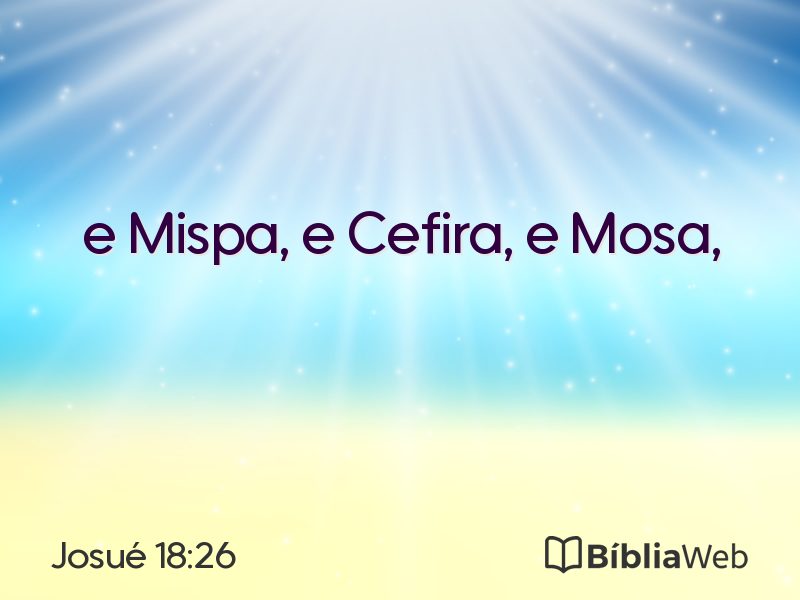 Josué 18:26 em imagem para compartilhar