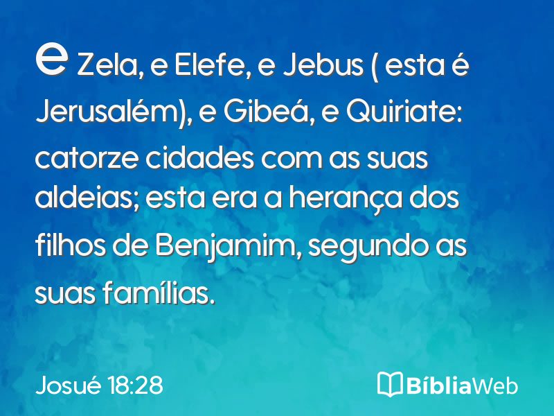 Josué 18:28 em imagem para compartilhar