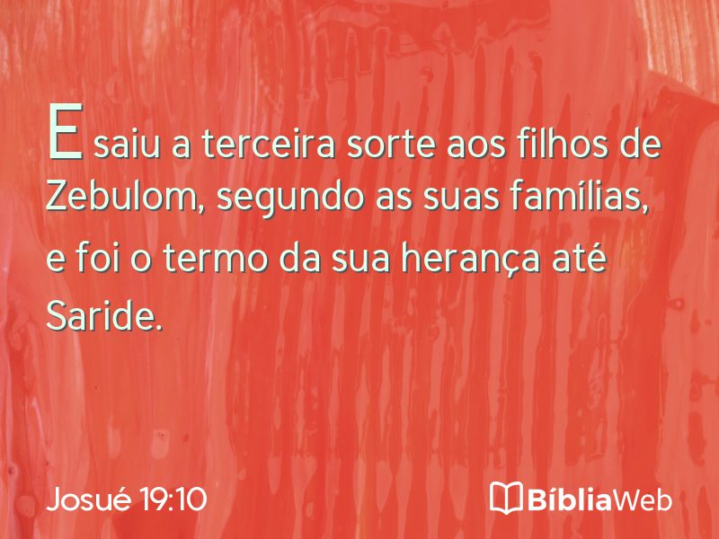 Josué 19:10 em imagem para compartilhar