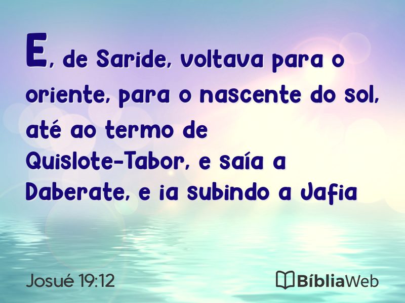 Josué 19:12 em imagem para compartilhar