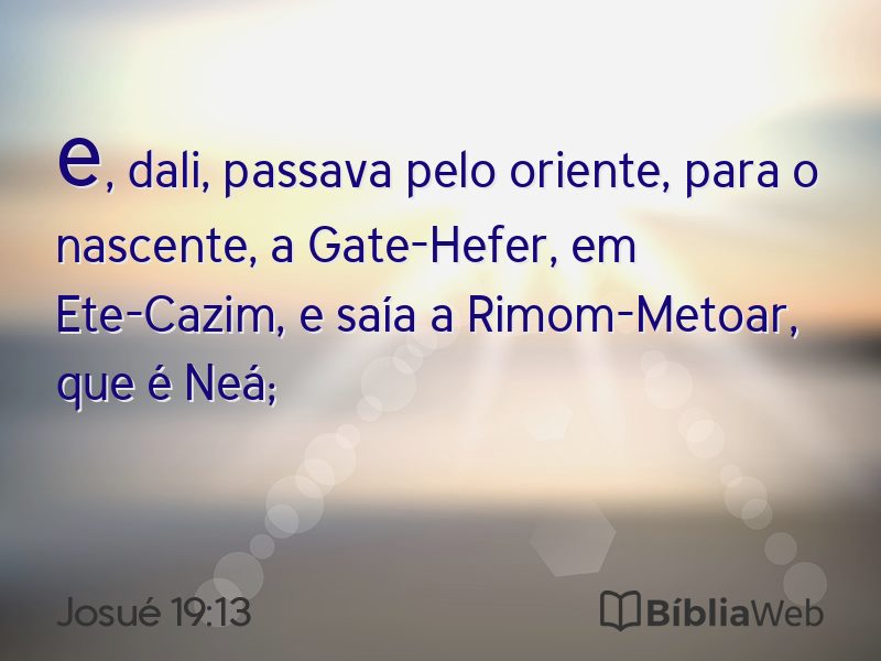 Josué 19:13 em imagem para compartilhar