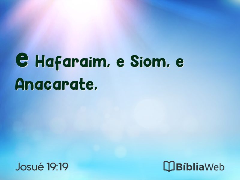 Josué 19:19 em imagem para compartilhar