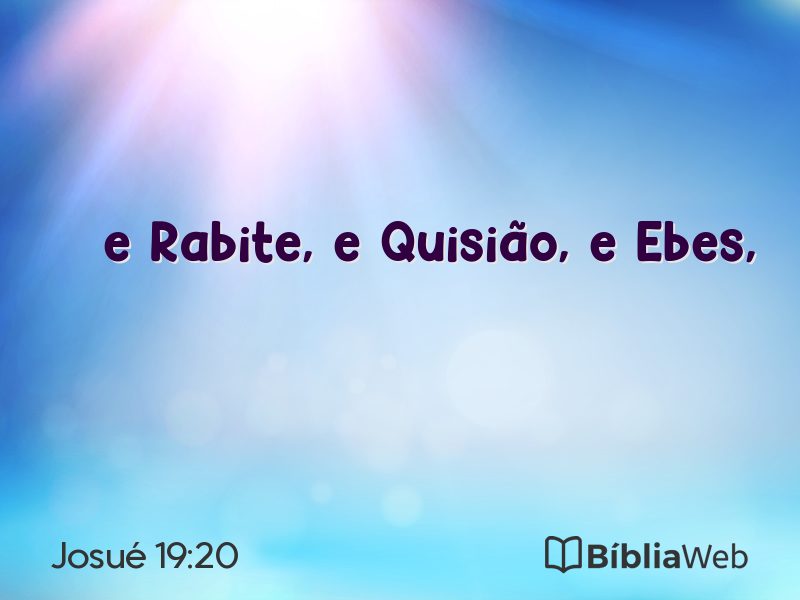 Josué 19:20 em imagem para compartilhar