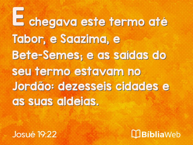 Josué 19:22 em imagem para compartilhar