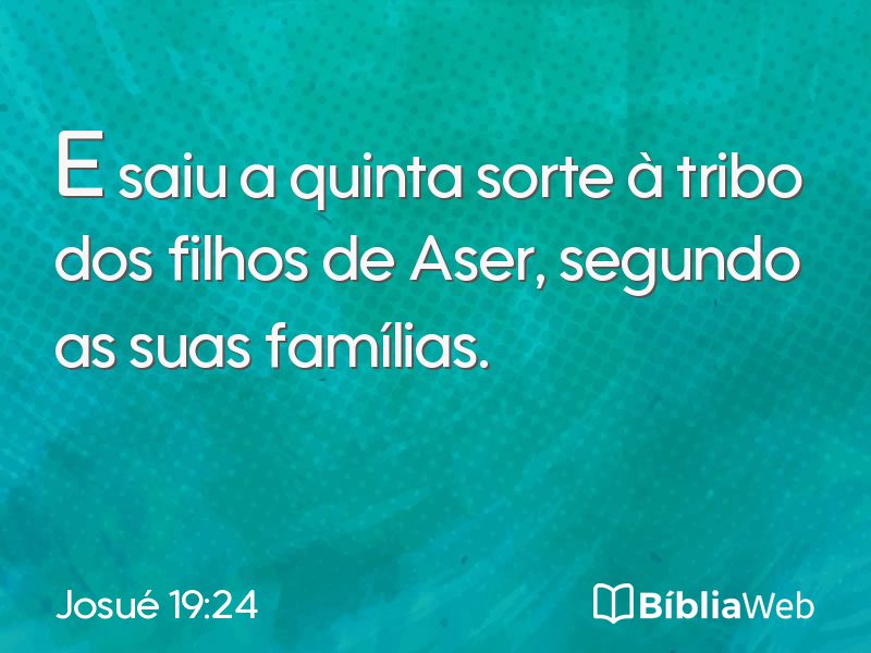 Josué 19:24 em imagem para compartilhar