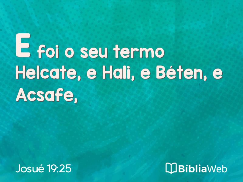 Josué 19:25 em imagem para compartilhar