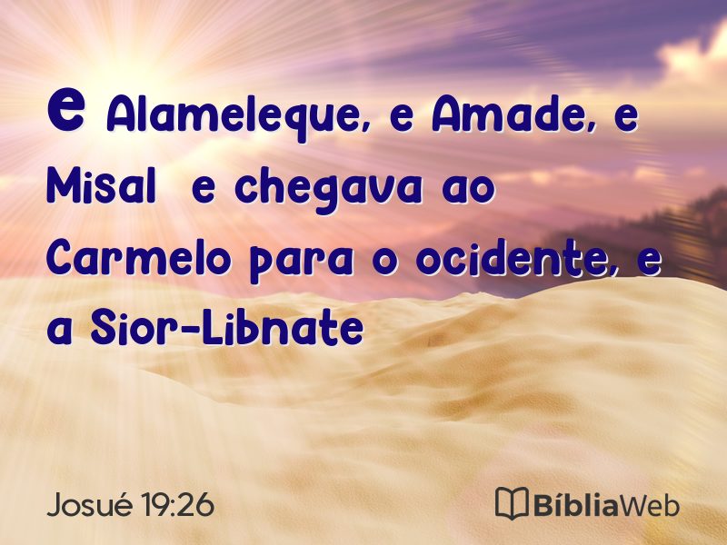 Josué 19:26 em imagem para compartilhar