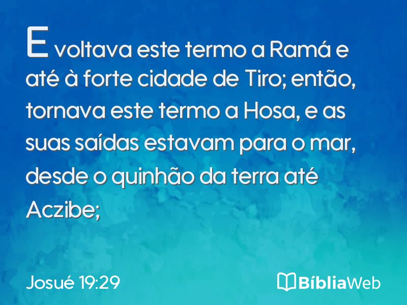 Josué 19:29 em imagem para compartilhar