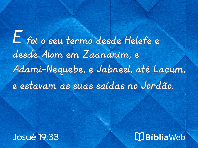 Josué 19:33 em imagem para compartilhar