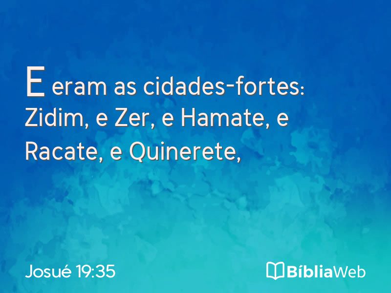 Josué 19:35 em imagem para compartilhar