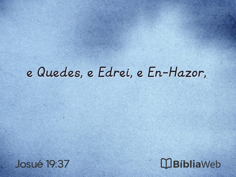 Josué 19:37 em imagem para compartilhar