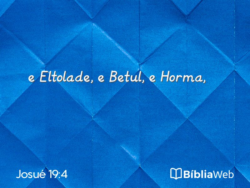 Josué 19:4 em imagem para compartilhar