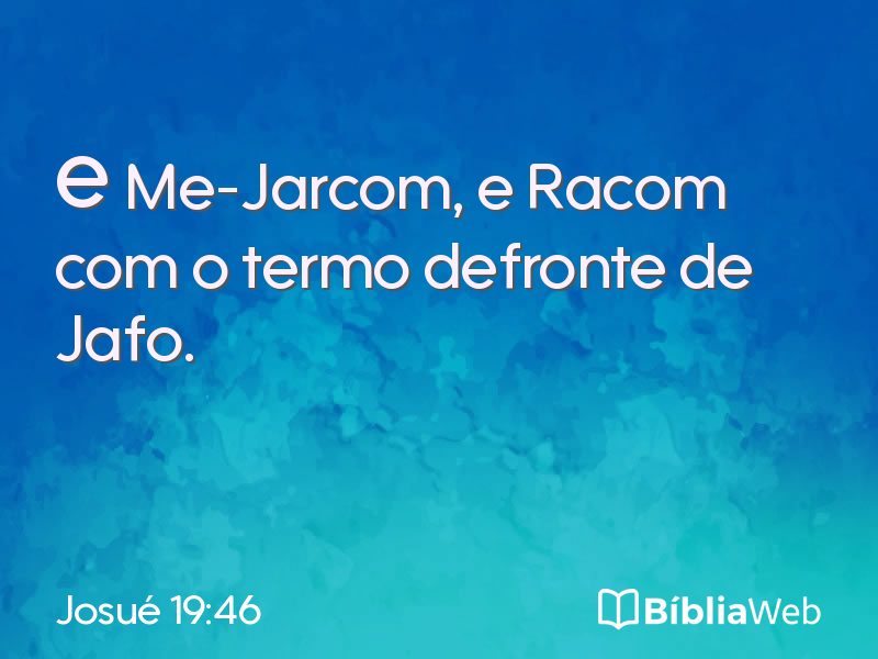 Josué 19:46 em imagem para compartilhar