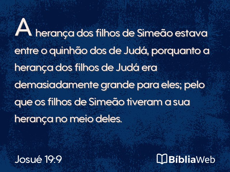 Josué 19:9 em imagem para compartilhar