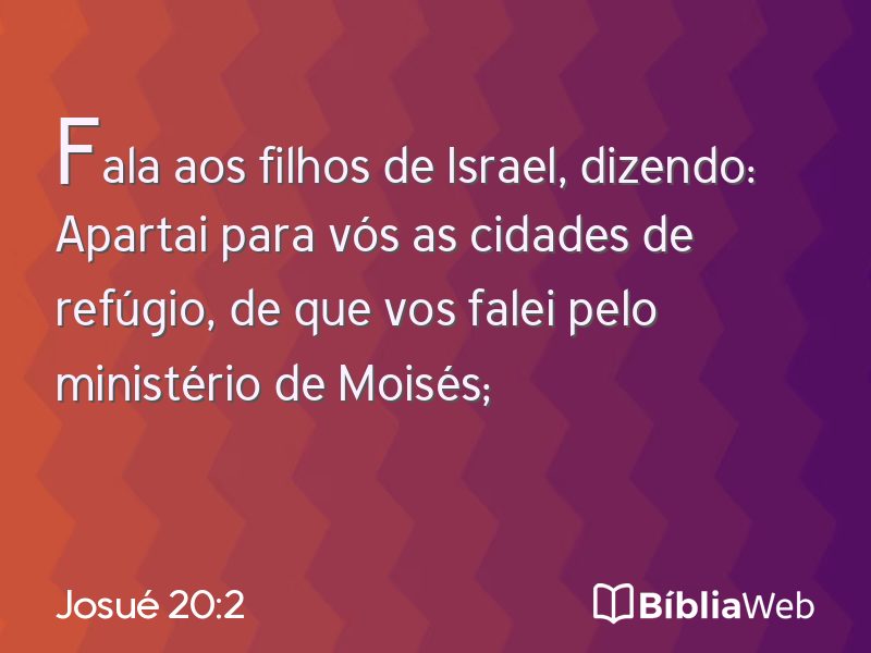 Josué 20:2 em imagem para compartilhar