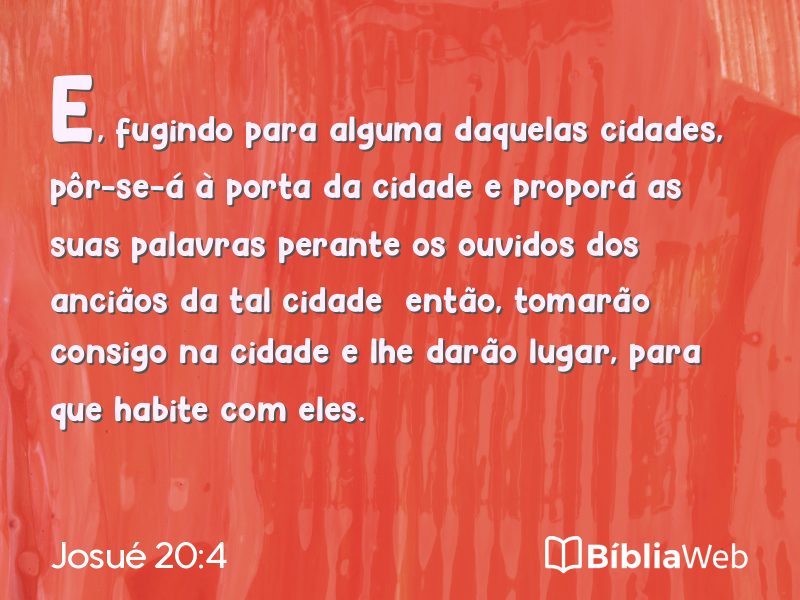 Josué 20:4 em imagem para compartilhar