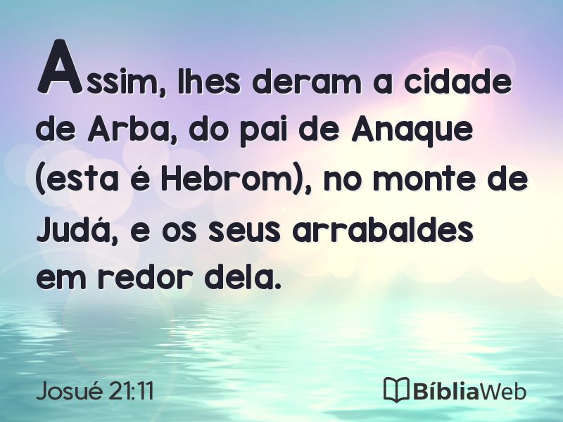 Josué 21:11 em imagem para compartilhar
