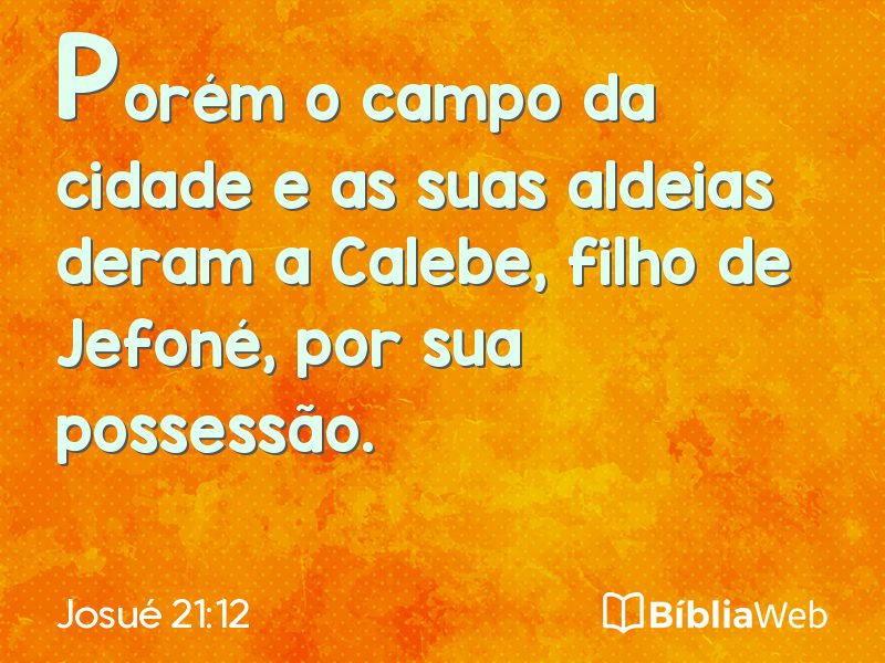 Josué 21:12 em imagem para compartilhar