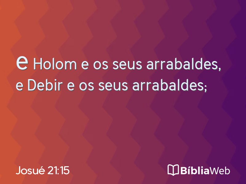 Josué 21:15 em imagem para compartilhar