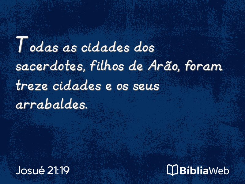 Josué 21:19 em imagem para compartilhar