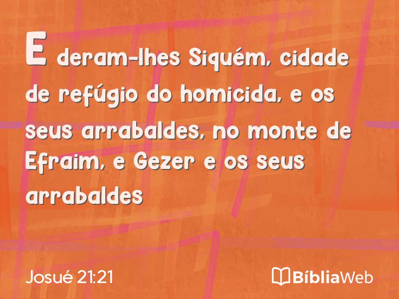 Josué 21:21 em imagem para compartilhar