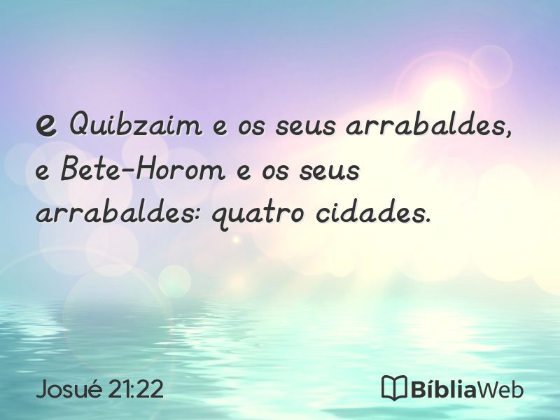 Josué 21:22 em imagem para compartilhar