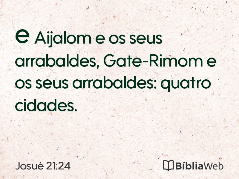Josué 21:24 em imagem para compartilhar
