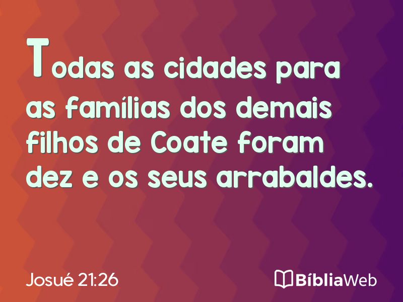 Josué 21:26 em imagem para compartilhar