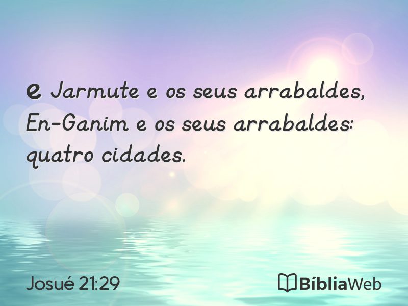 Josué 21:29 em imagem para compartilhar