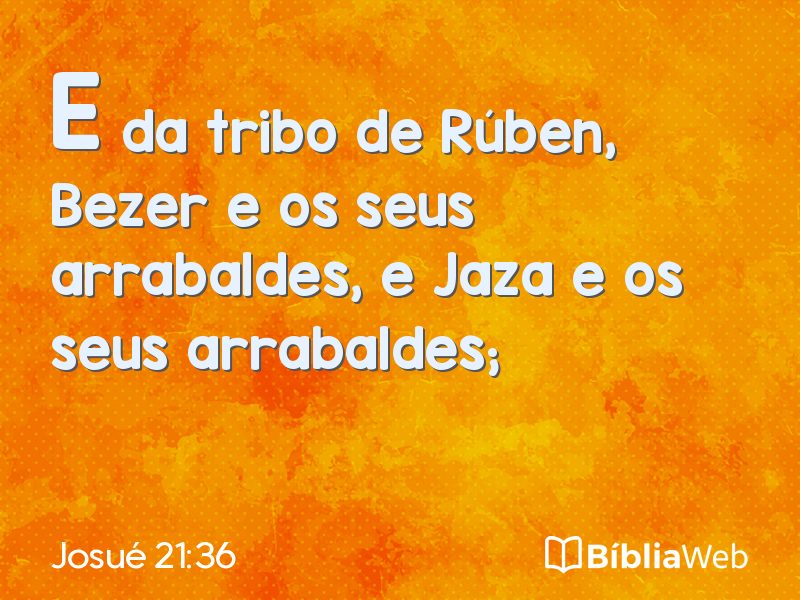 Josué 21:36 em imagem para compartilhar