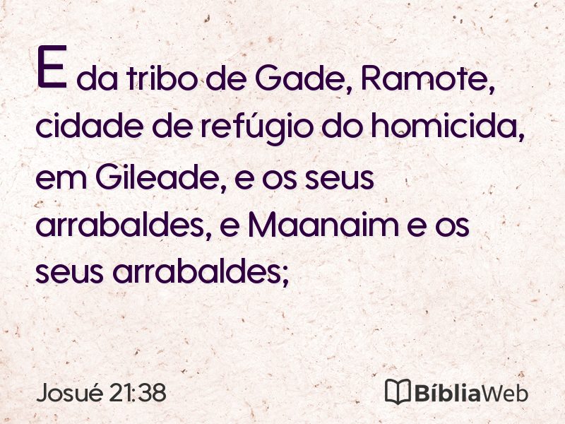 Josué 21:38 em imagem para compartilhar