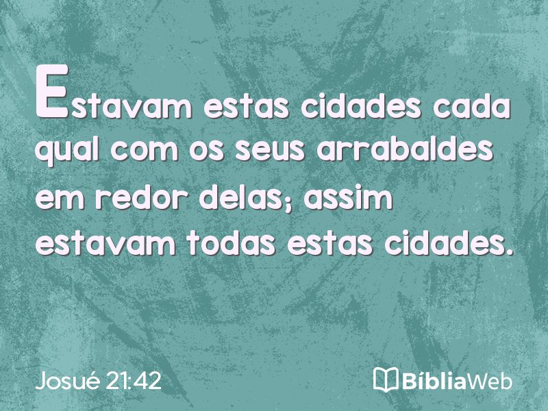 Josué 21:42 em imagem para compartilhar