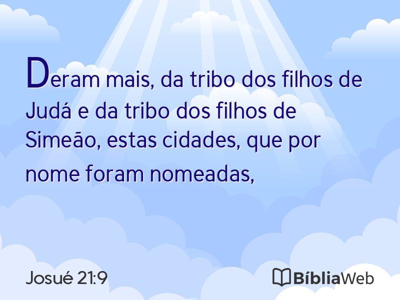 Josué 21:9 em imagem para compartilhar
