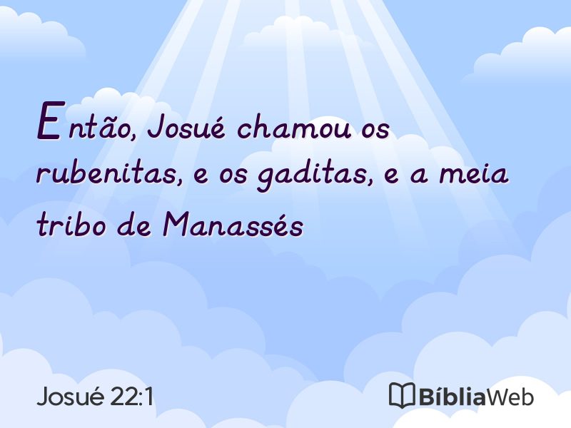Josué 22:1 em imagem para compartilhar