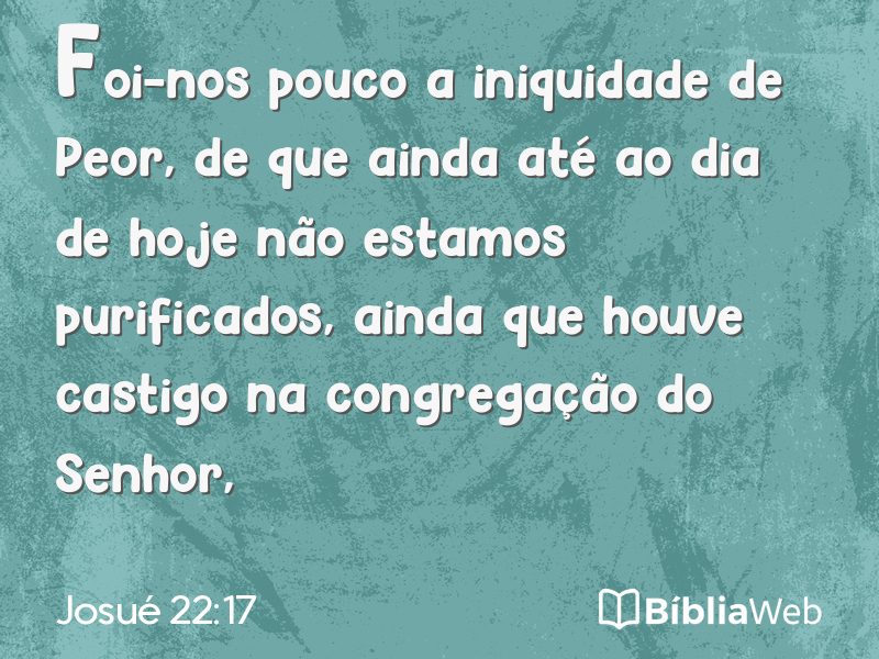 Josué 22:17 em imagem para compartilhar
