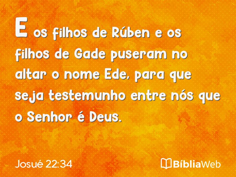 Josué 22:34 em imagem para compartilhar