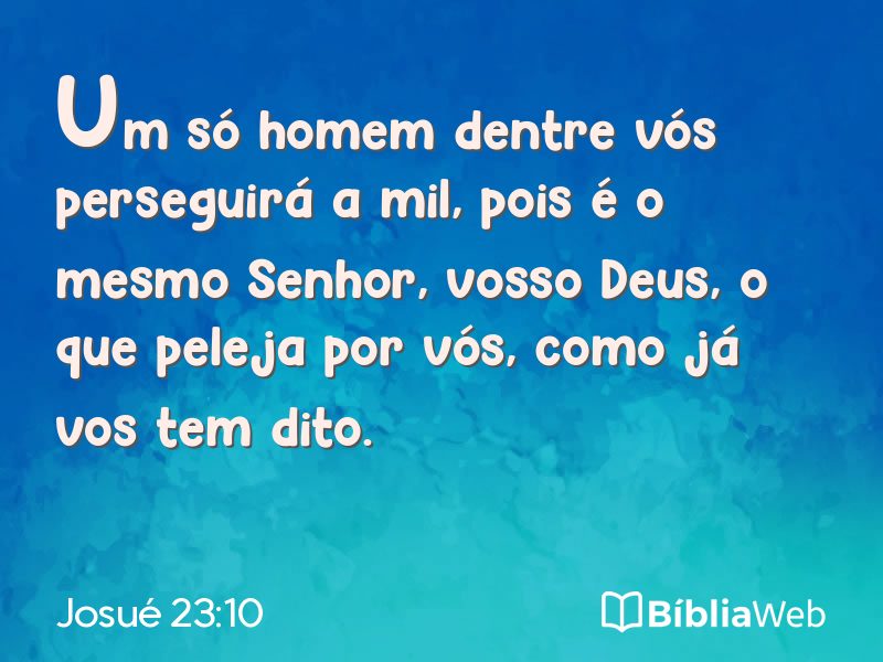 Josué 23:10 em imagem para compartilhar