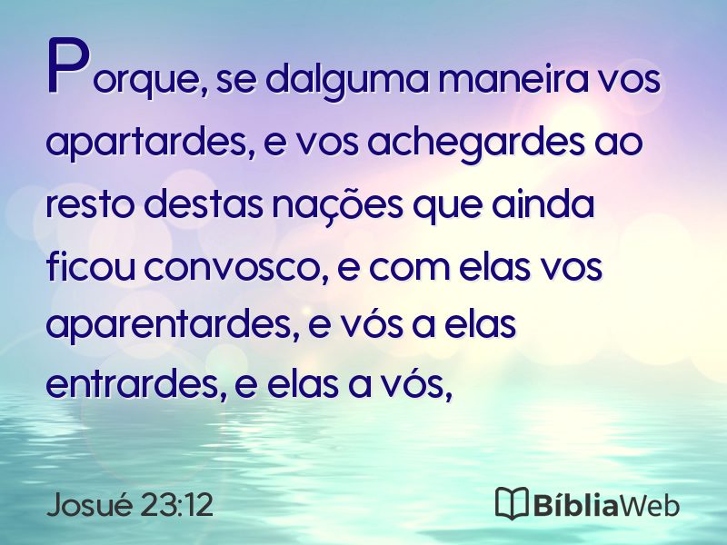 Josué 23:12 em imagem para compartilhar
