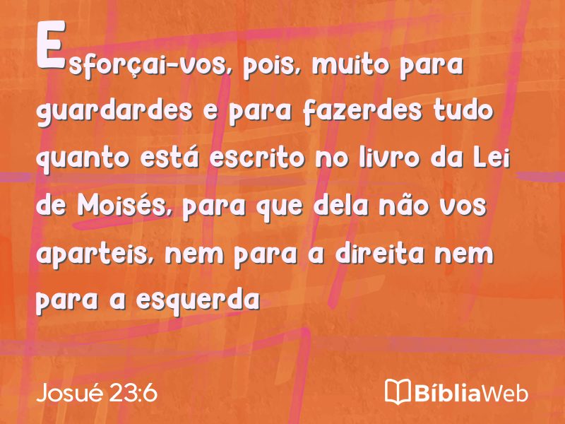Josué 23:6 em imagem para compartilhar