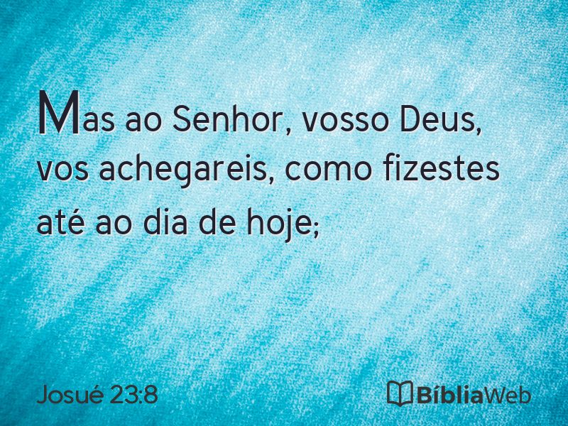 Josué 23:8 em imagem para compartilhar