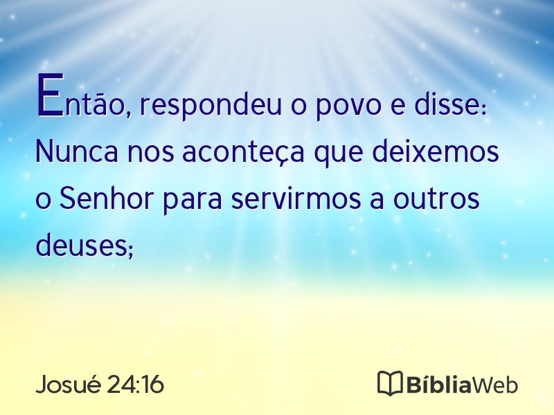 Josué 24:16 em imagem para compartilhar