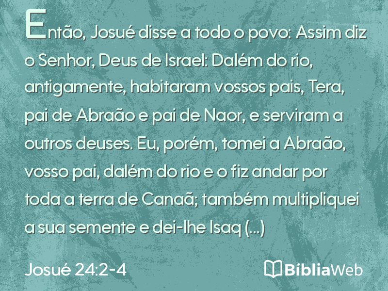 Josué 24:2-4 em imagem para compartilhar