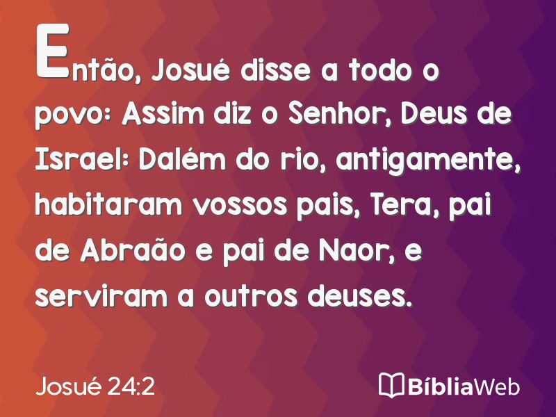 Josué 24:2 em imagem para compartilhar