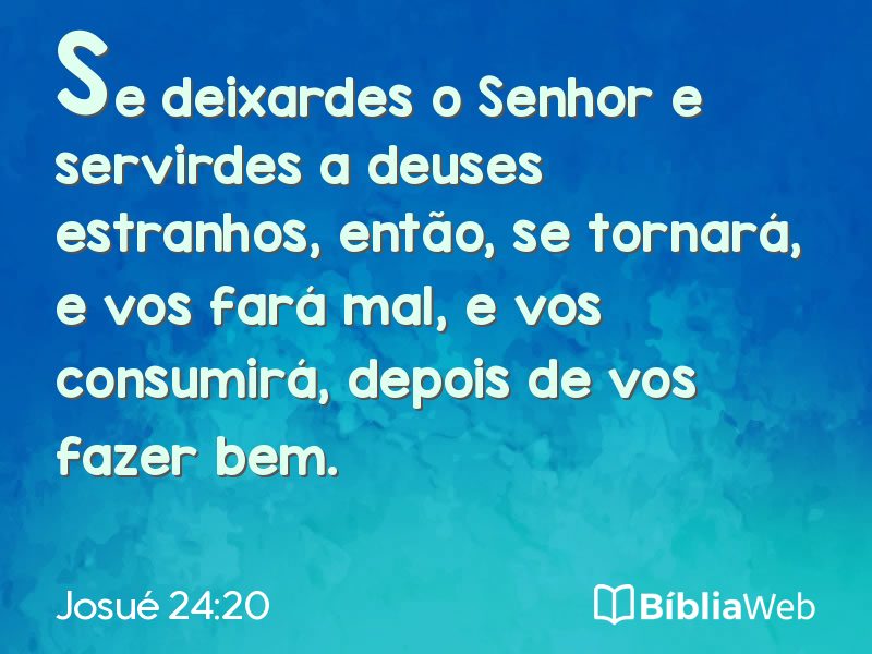 Josué 24:20 em imagem para compartilhar